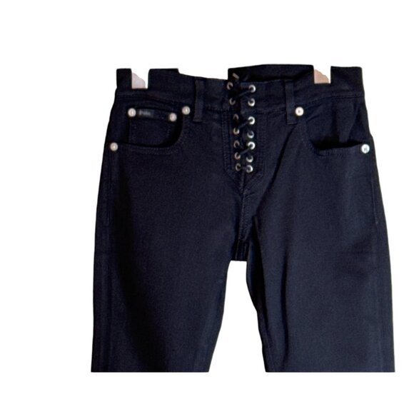 Polo Ralph Lauren Women's Tompkins Super Skinny Jean Black Size 25 NWT - Picture 6 of 10